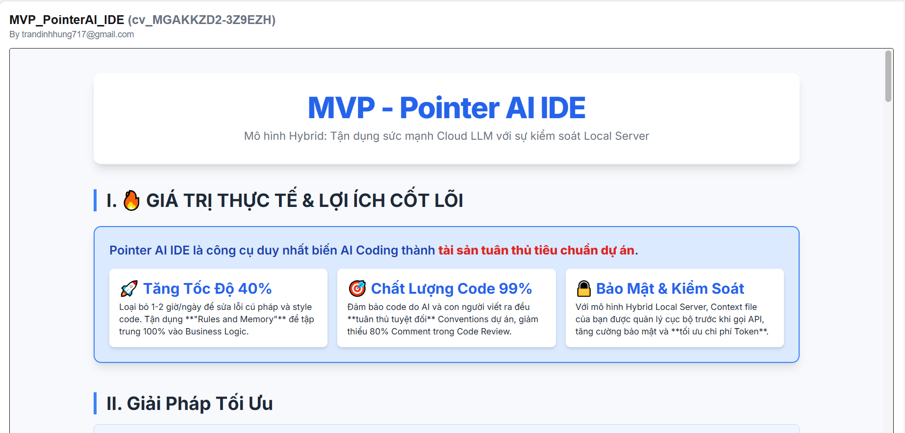 Pointer AI IDE System